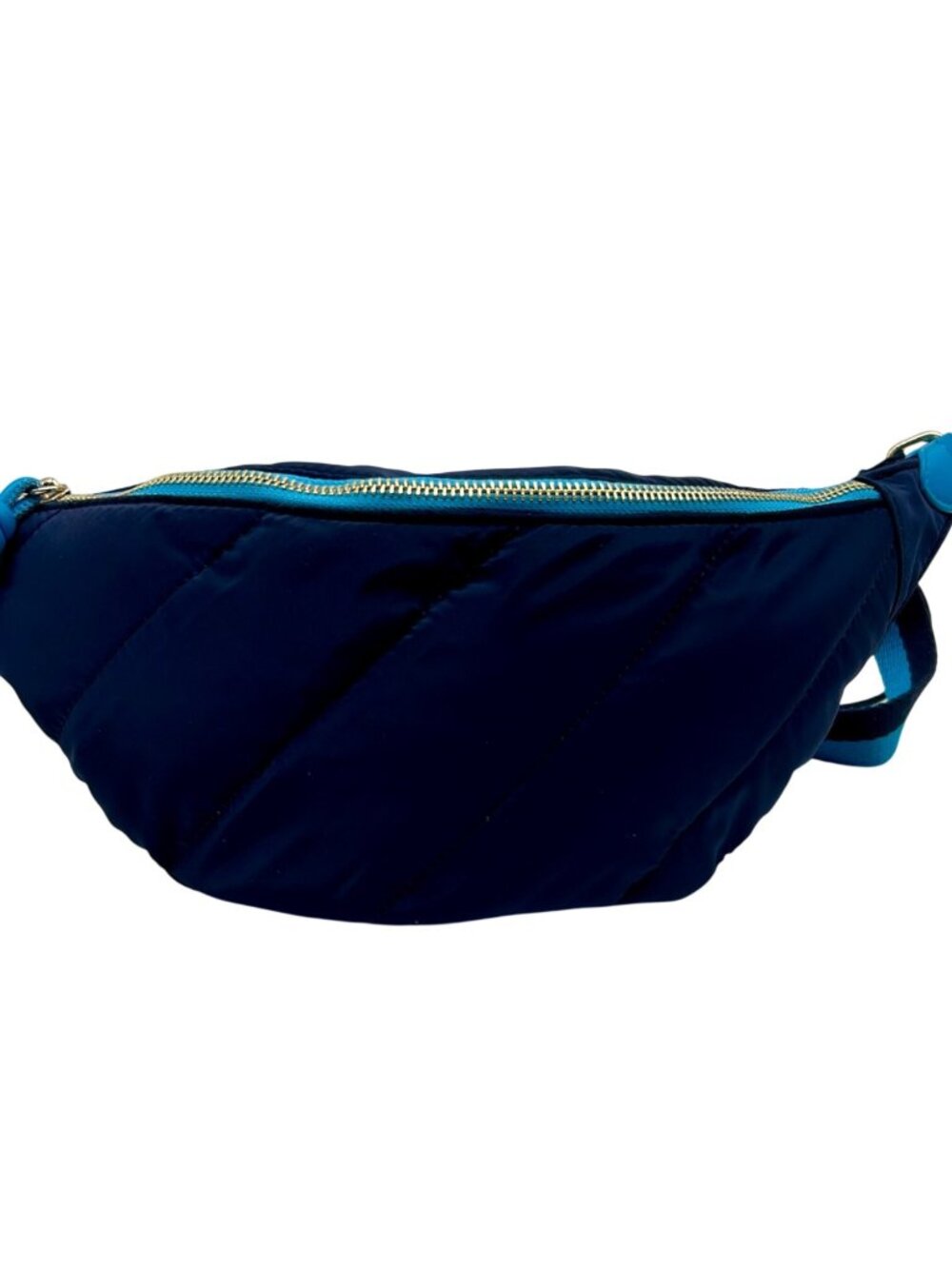 On 34th Nylon Blue Belt Bag